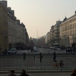 The Eiffel Tower seen from the Pantheon